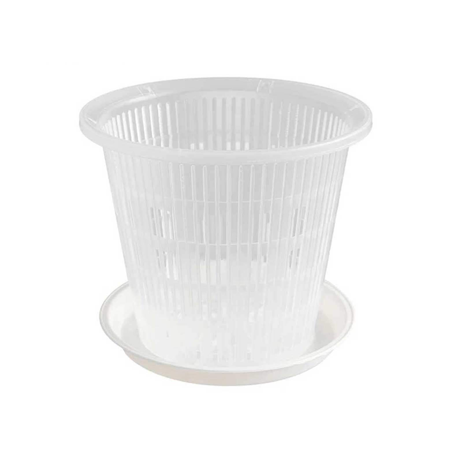 Tray Flower Pot High-quality Flower Pot Orchid Planting Pot Transparent Root-controlled With Stomata Plastic Plastic Color 160mm