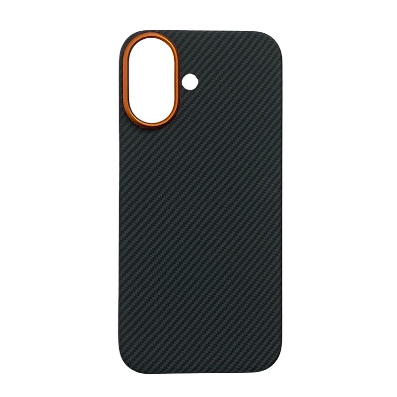 Apple iPhone 17 Ultra-thin Kevlar Case with Magnetic Suction, Alloy Frame, Aramid Fiber, and Half-wrapped Design