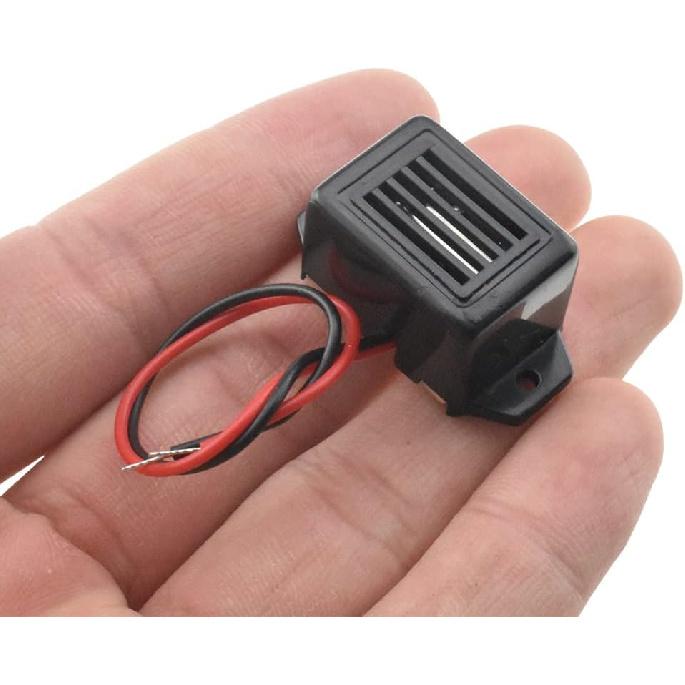 HAHIYO Electronic Buzzer Alarm 12V 400Hz Beep Continuous Sounder Active High Plenty Loud Tone Piezo Siren Security Audible Easy To Install with Wire