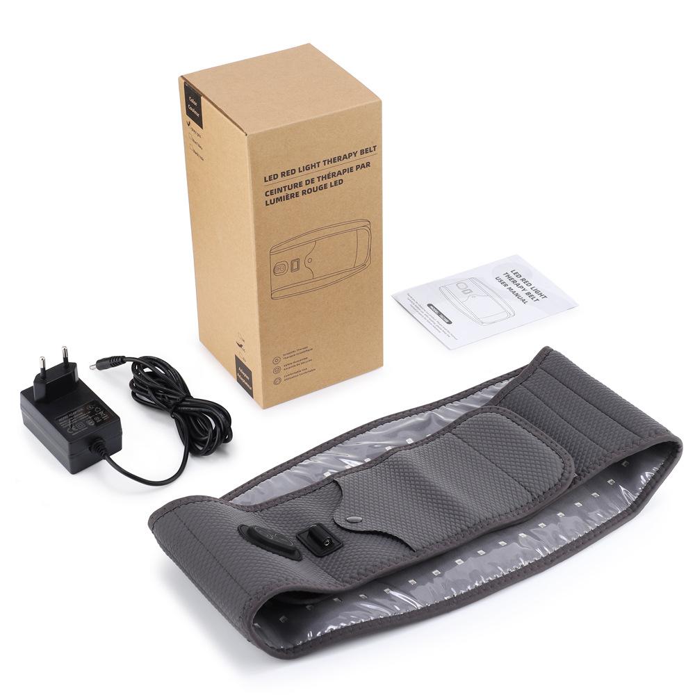 

Портативный пояс для светотерапии красным светом с 120 светодиодами - грелка 660 нм/850 нм для облегчения боли в спине и восстановления мышц