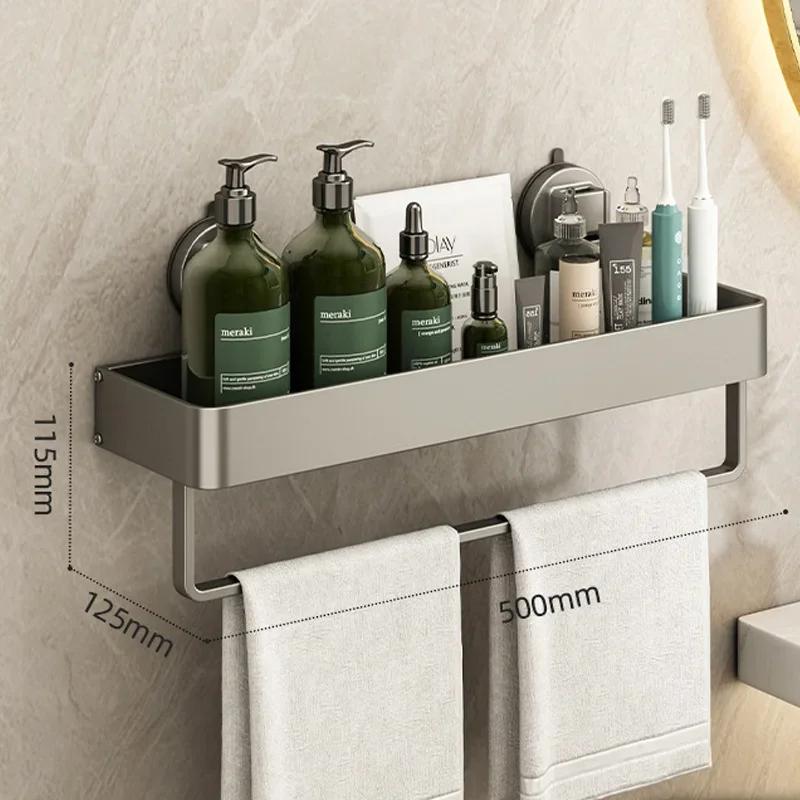 Bathroom storage rack without punching large capacity shower gel and shampoo storage rack bathroom accessories bathroom shelves
