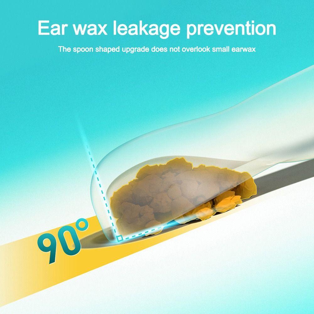 24Pcs/Box Disposable Disposable Ear Swabs Double Head Soft Sticky Ear Digger Ear Cleaner Sticky Earwax Remover Stick