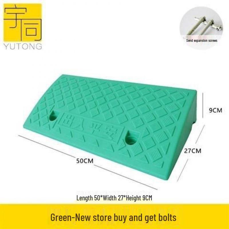 Dreieckige Kunststoff-Autoschwellenrampe & Geschwindigkeitsbegrenzungspad