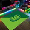VfL Wolfsburg FC Design Kristall Samt Teppich Gemütlich Nicht?Rutschfester Teppich mit Aufdruck für Schlafzimmer Wohnzimmer Eingang
