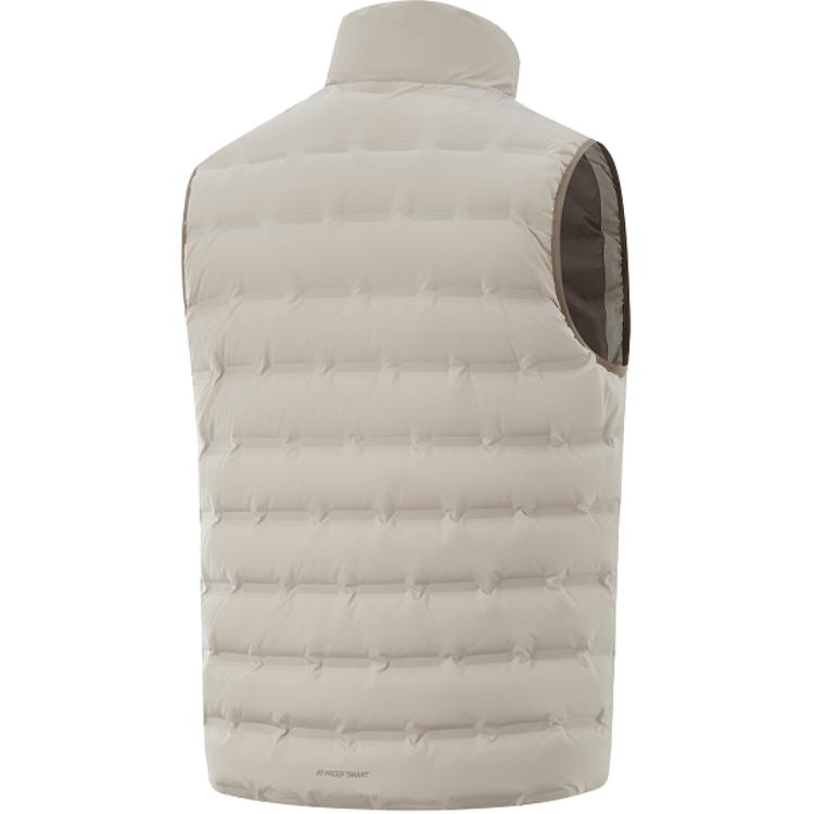 Li Ning Hot Pot Down Series Water-Resistant Casual Versatile Cold-Resistant Comfortable Solid Color Stand Collar Down Vest Winter Men Vest AMRU041-2