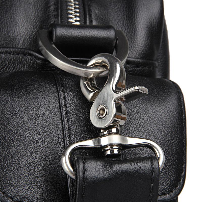 Jiameida Casualowa Skórzana Aktówka Biznesowa - Wielokieszeniowa Torba na Laptopa 15.6"