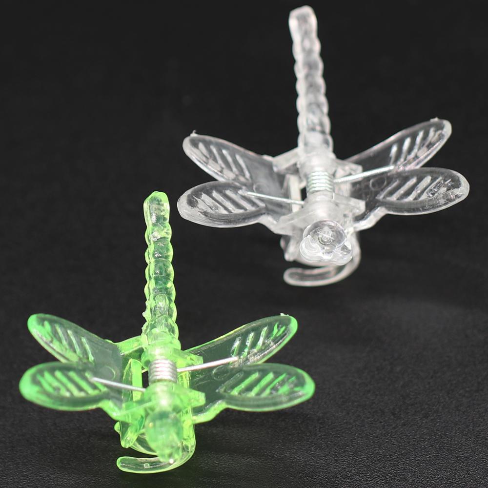 

10-100 ШТ. 36x36 мм 4-кігтеві затискачі для бабок Садові рослини Затискачі для орхідей для фіксації стебел квітів виноградної лози Декоративна прикраса 10pcs