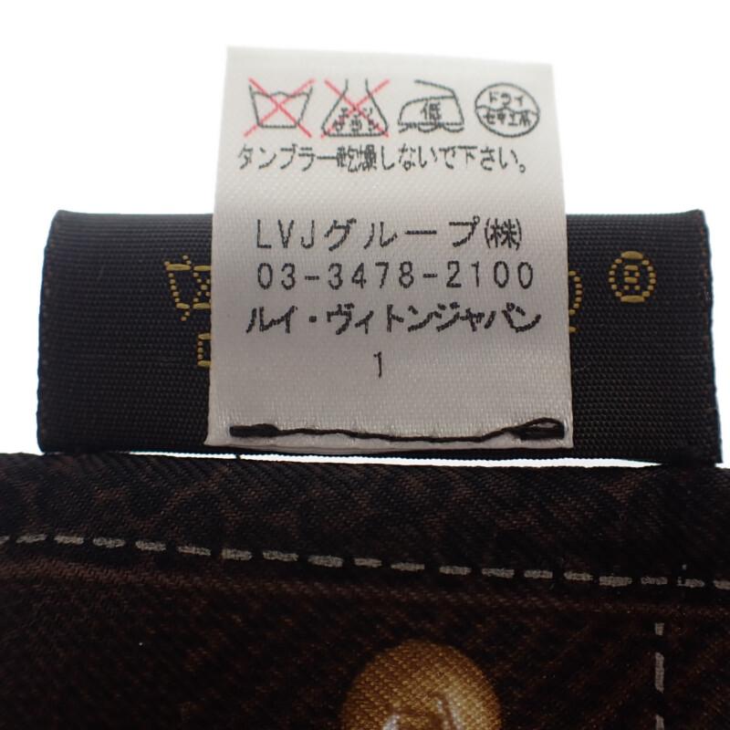 Louis Vuitton M72396 Scarf Dark Brown Silk Women