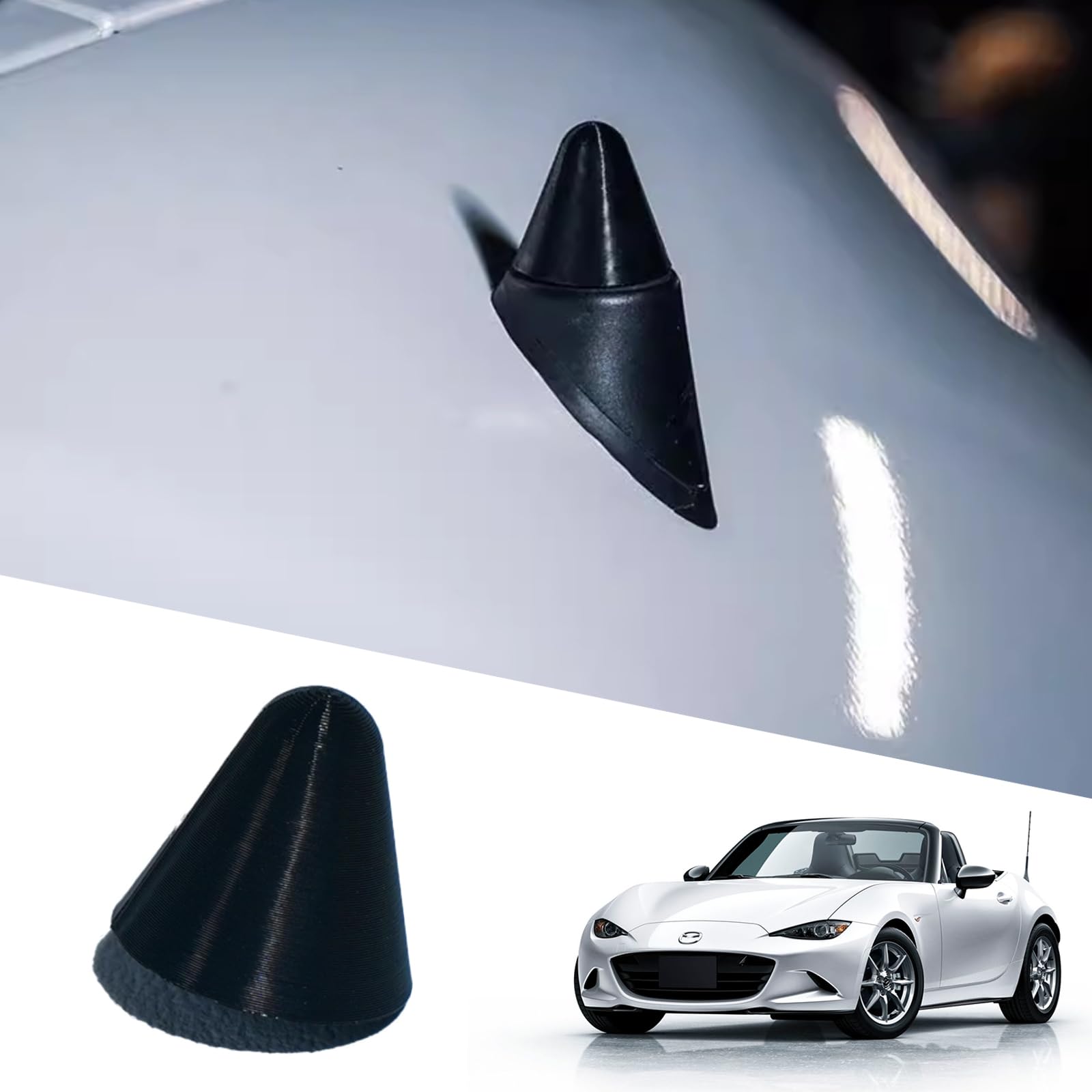 

Jecar Mazda Roadster ND/NC Короткая антенна, 1,0 дюйма (26 мм) Ультракороткий дизайн, Оригинал as shown