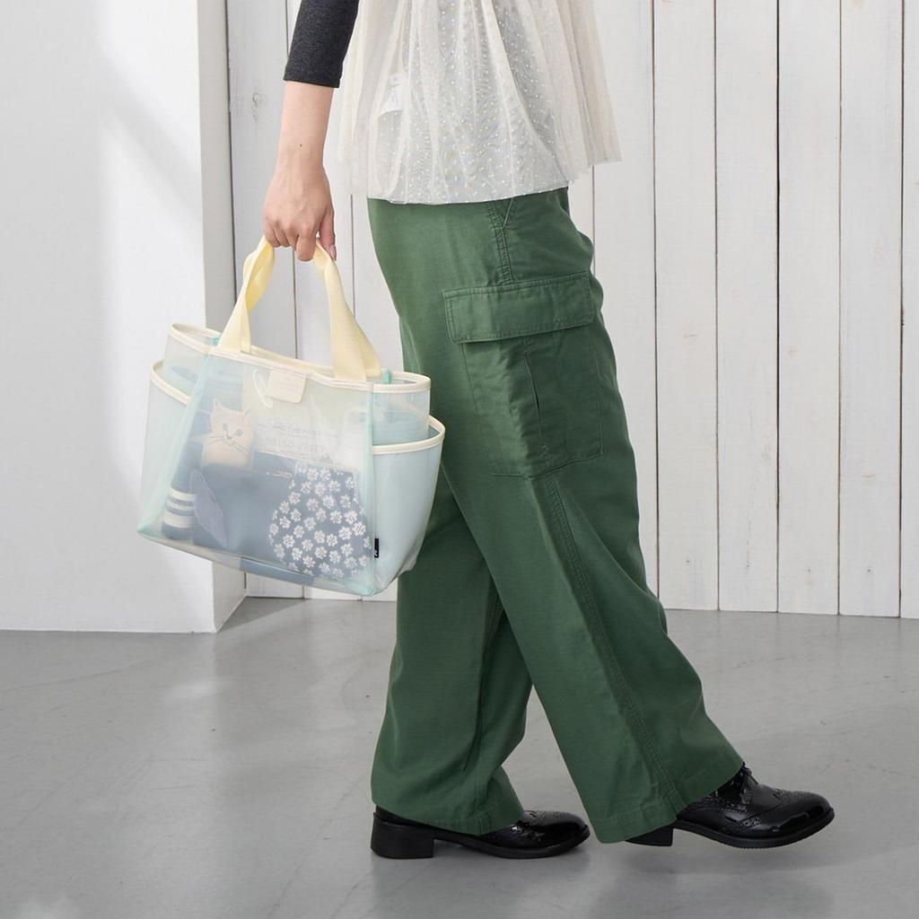 Rootote Women's Small Tote Bag with Movable Divider, LT. Deli. Paruti. Clear-A 3670 (01 Brown)