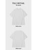 Men's Heavyweight Thickened Cotton Short-Sleeve Drop Shoulder T-Shirt, 300g, Solid Color, Trendy Summer Base Layer