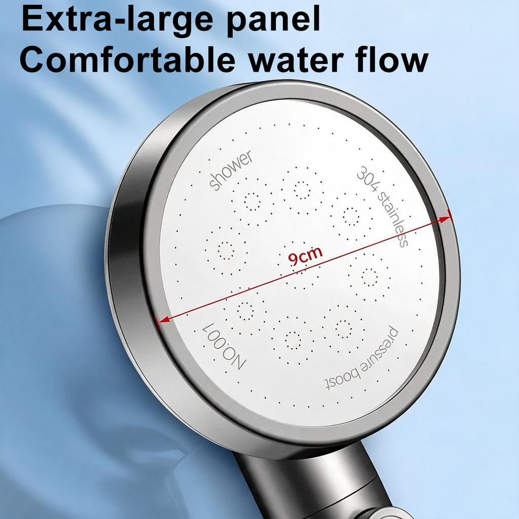 Modern 360° Rotating Hand Shower Dual-Use Shower Panel with High Flow Fine Spray and Easy-Clean Nozzles