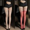 2Pairs Lolita JK Lace up Stocking Transparent Thigh High Stockings Chic Above Knee Stockings  Party