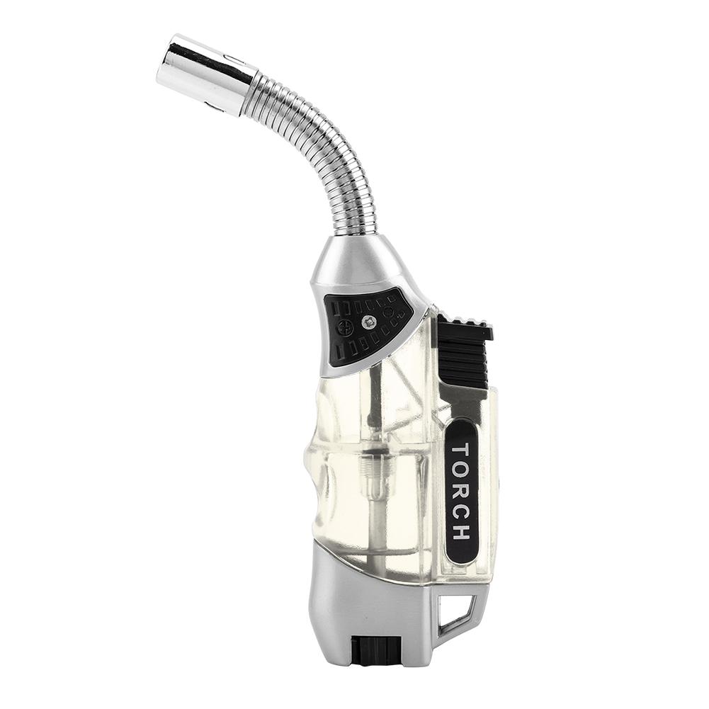 Electric Windproof Gas Lighter BBQ Stove Cooker Igniter (Transparent)