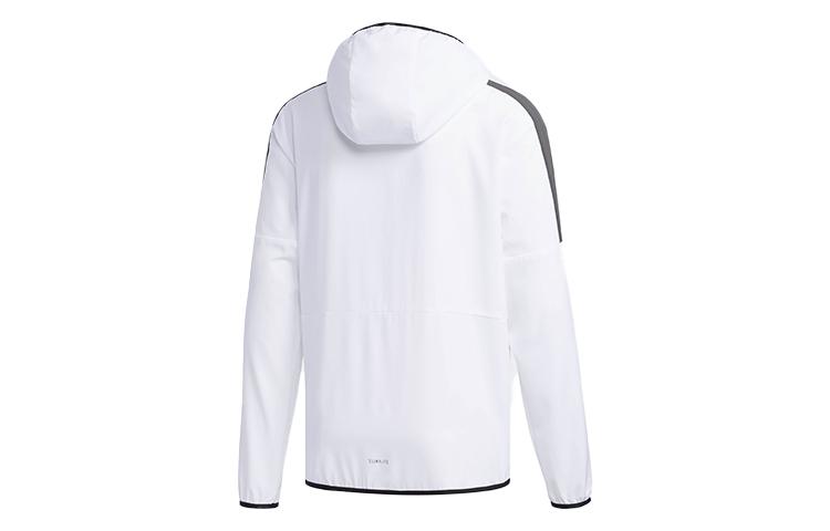 Adidas Jackets Men's White Hooded Moderate Pilot DV0941