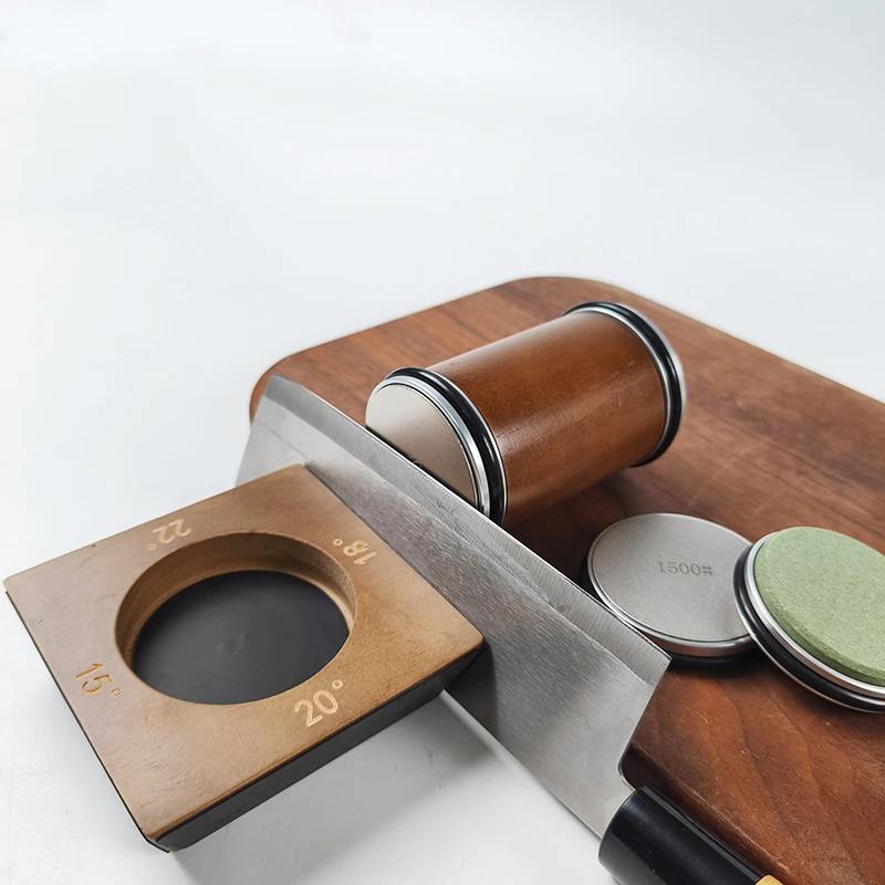 4 Angle Options 15° 18° 20° 22° Roller Knife Sharpener Efficient Blade Sharpening Tool for Cooking & Butchery Knives