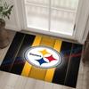 Pittsburgh Steelers Design Crystal Velvet Carpet Cozy Non?Slip Printed Rug For Bedroom Living Room Entrance