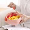 Fruit Basket /green/white Multifunctional With Storage Rack Double Layer Can Put Melon Skin Household Tools Melon Seed Plate