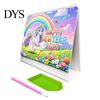 Practical Tabletop Planner Diamond Art Desk Calendar Kit, 2027 Craft 12 Monthly Desktop Organizer from Jan To Dec, DIY for Home Office Decor Kit