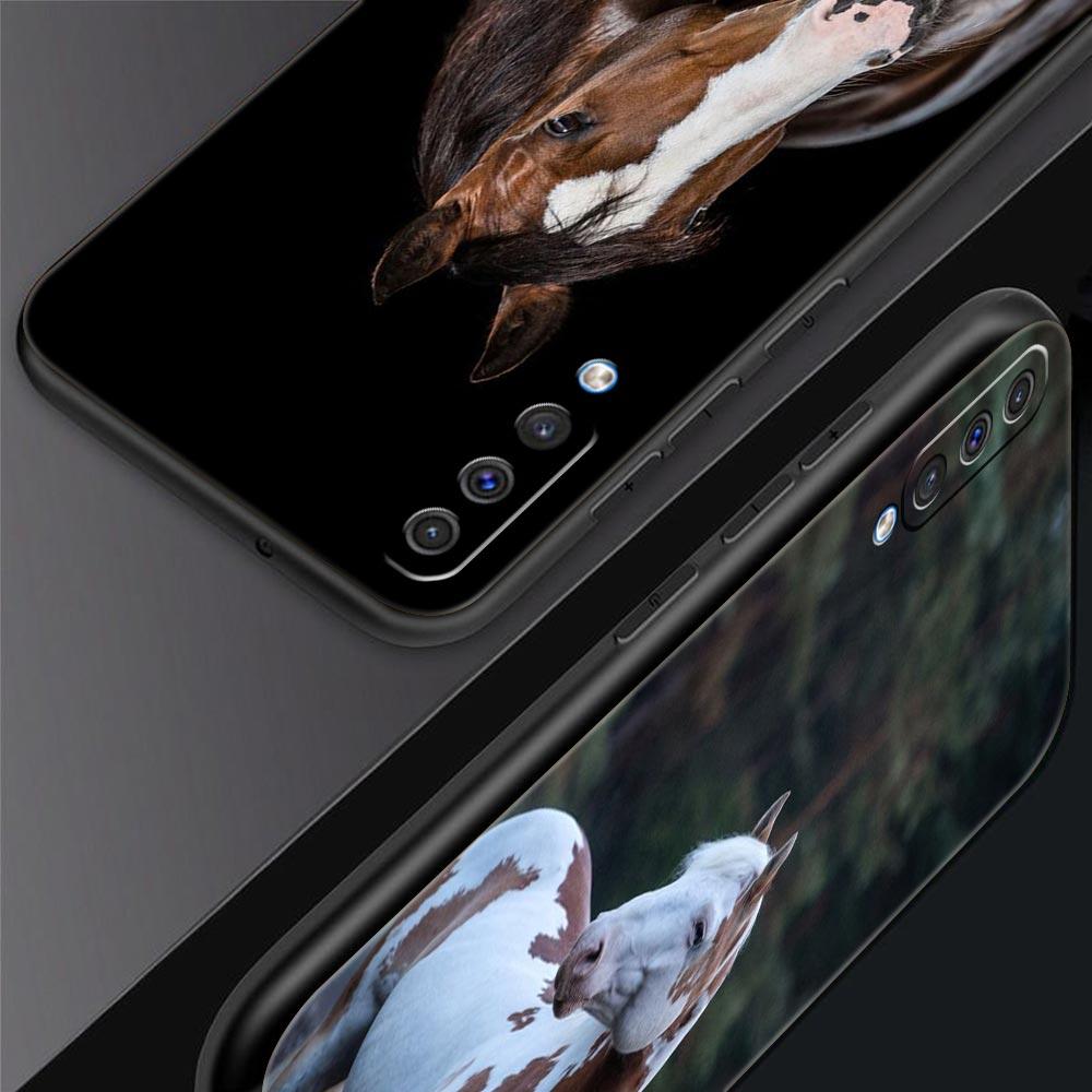 Animal Horse Phone Case for Samsung Galaxy A56 A54 A42 A36 A34 A26 A24 A16 A14 A12 A06 A50 A52 A10 5G Soft TPU Shell Fundas Bags