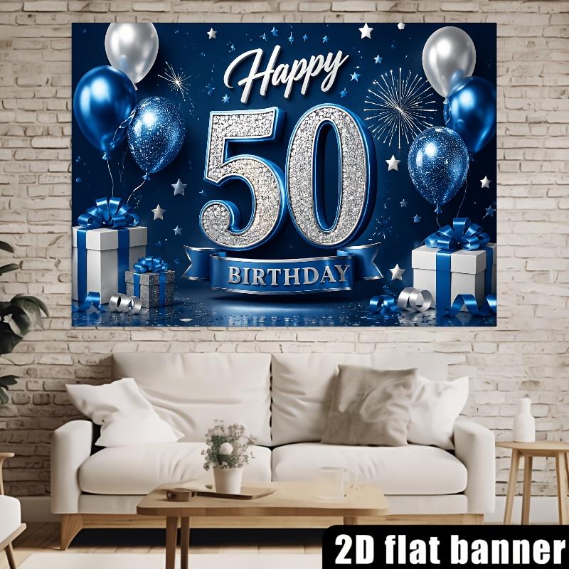 50th Birthday Celebration Theme Background Suitable for Indoor and Outdoor Birthday Parties