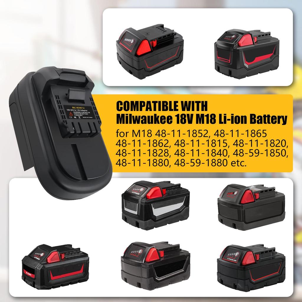 Battery Adapter for DW18DL12 MT18DL12 Lithium-ion Models