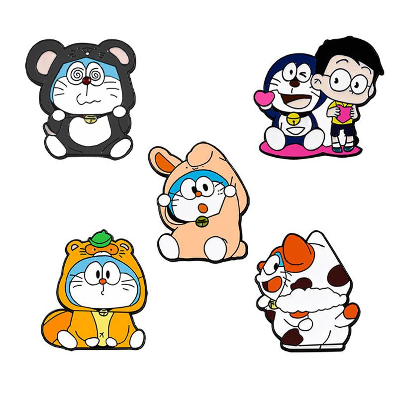 Anime Cartoon PCS Enamel Pins Custom Brooches Lapel Badges Animal Funny Jewelry Gifts for Kids Friends