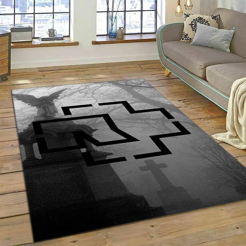 1PC German Rams Print Rug - home decoration Carpet For Living Room Bedroom Flooring Computer Chair Area Rug