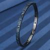 Autumn And Winter Jewelry Simulation Red Corundum Blue Spinel Retro Full Diamond Black Gold Bracelet Women