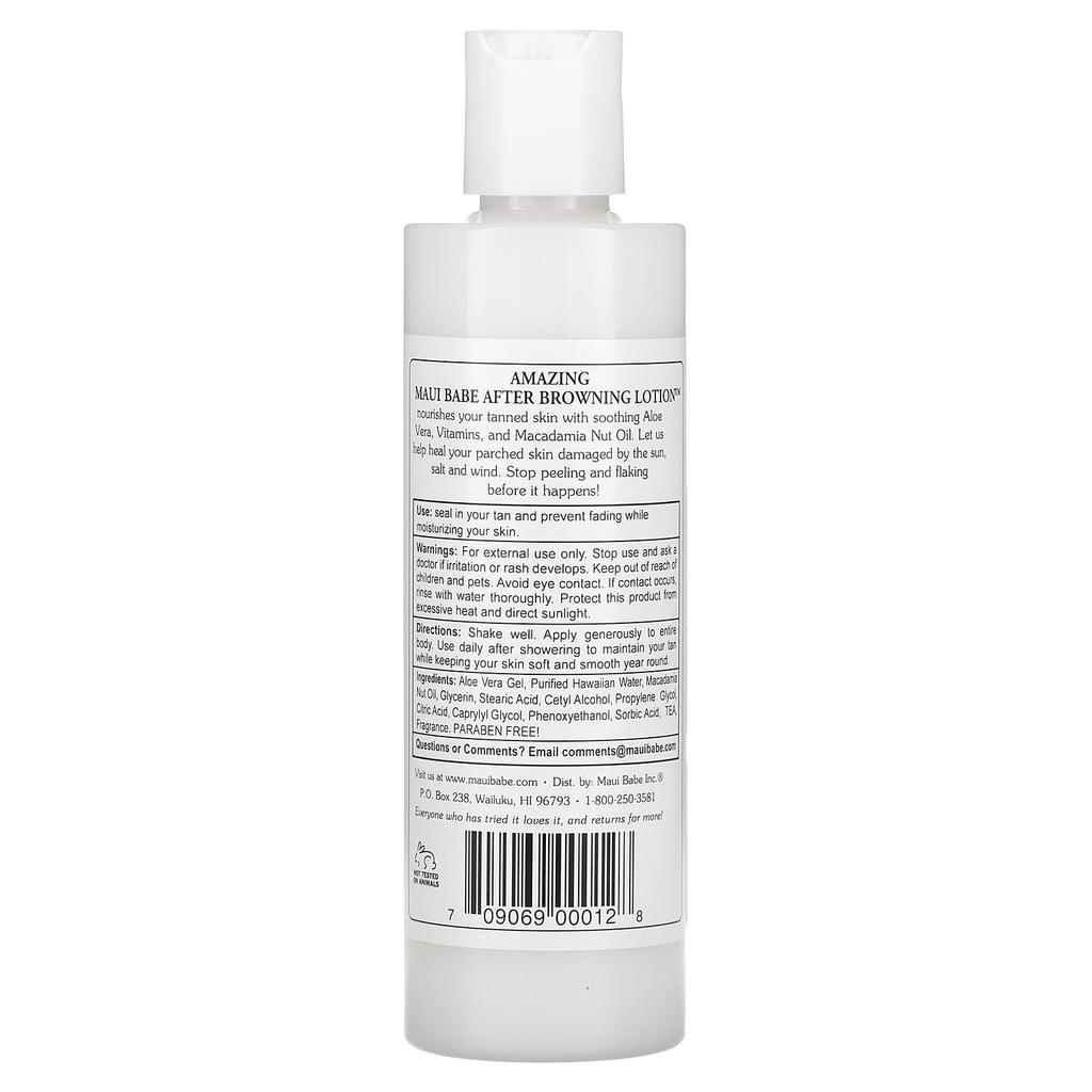 Maui Babe After Browning Lotion, Tan Enhancer & Healer, 8 Fl Oz (236 Ml)