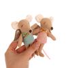 Kawaii Fabric Mouse Doll Thumb Doll Toy Cute Angel Wings Mouse Dolls Toys Soft Plush Toy Home Decoration For Kid Gifts