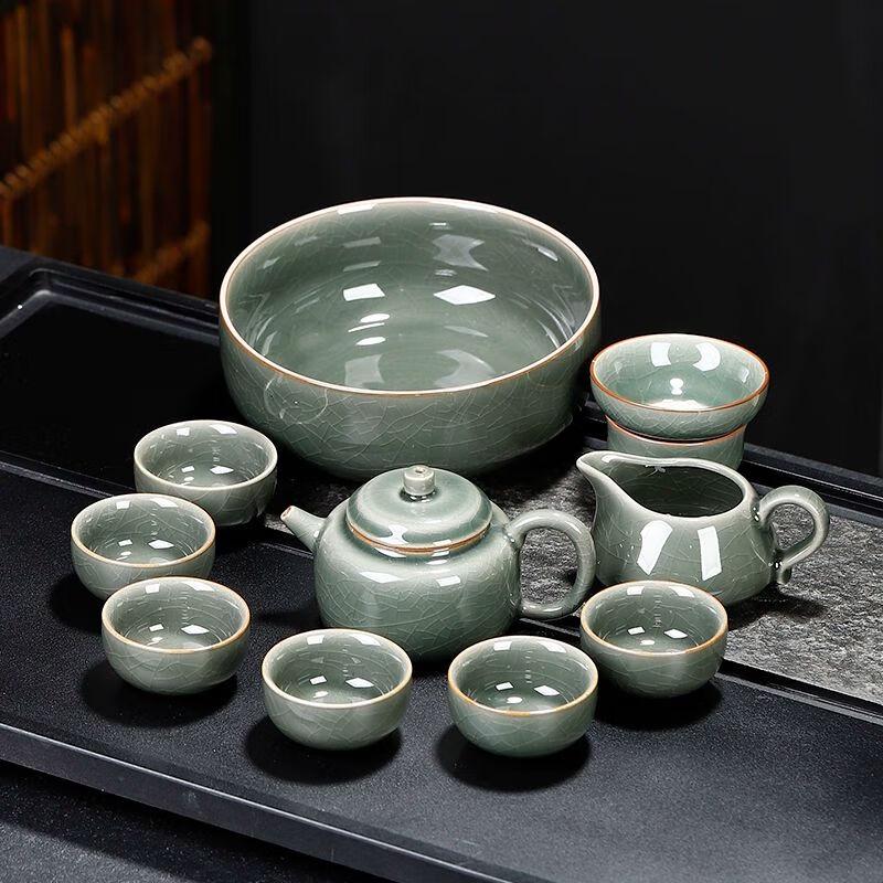 Qiuchao Ge Yao Ceramic Kung Fu Tea Set