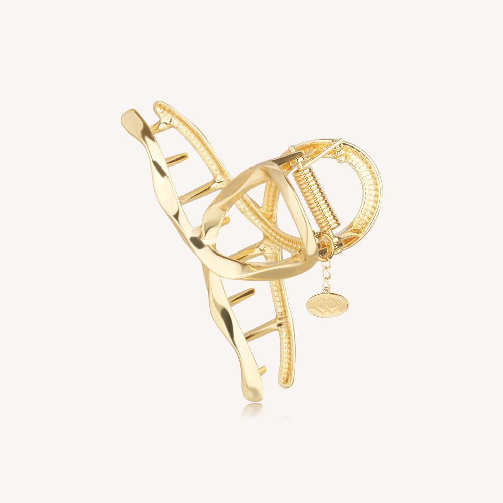 Dieuamour Golden Wave Mini Hair Clip Claw Pin