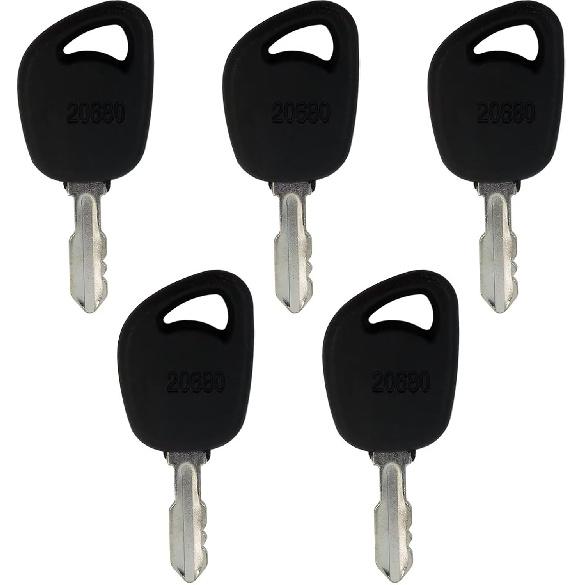 5x New GY20680 Ignition Keys for John Deere LA100, LA105, LA110, LA115, LA120, LA125, LA130, LA135, LA140, LA145, LA150, LA155, LA165, LA175