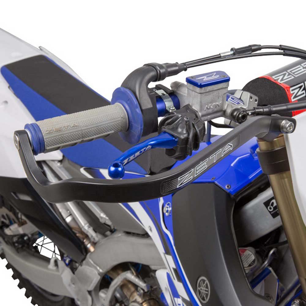 ZETA RACING Armor Hand Guard Bend U Clamp Black For Large Diameter Bar Compatible Handlebar Inner Diameter High Rigidity Aluminum Alloy Protection