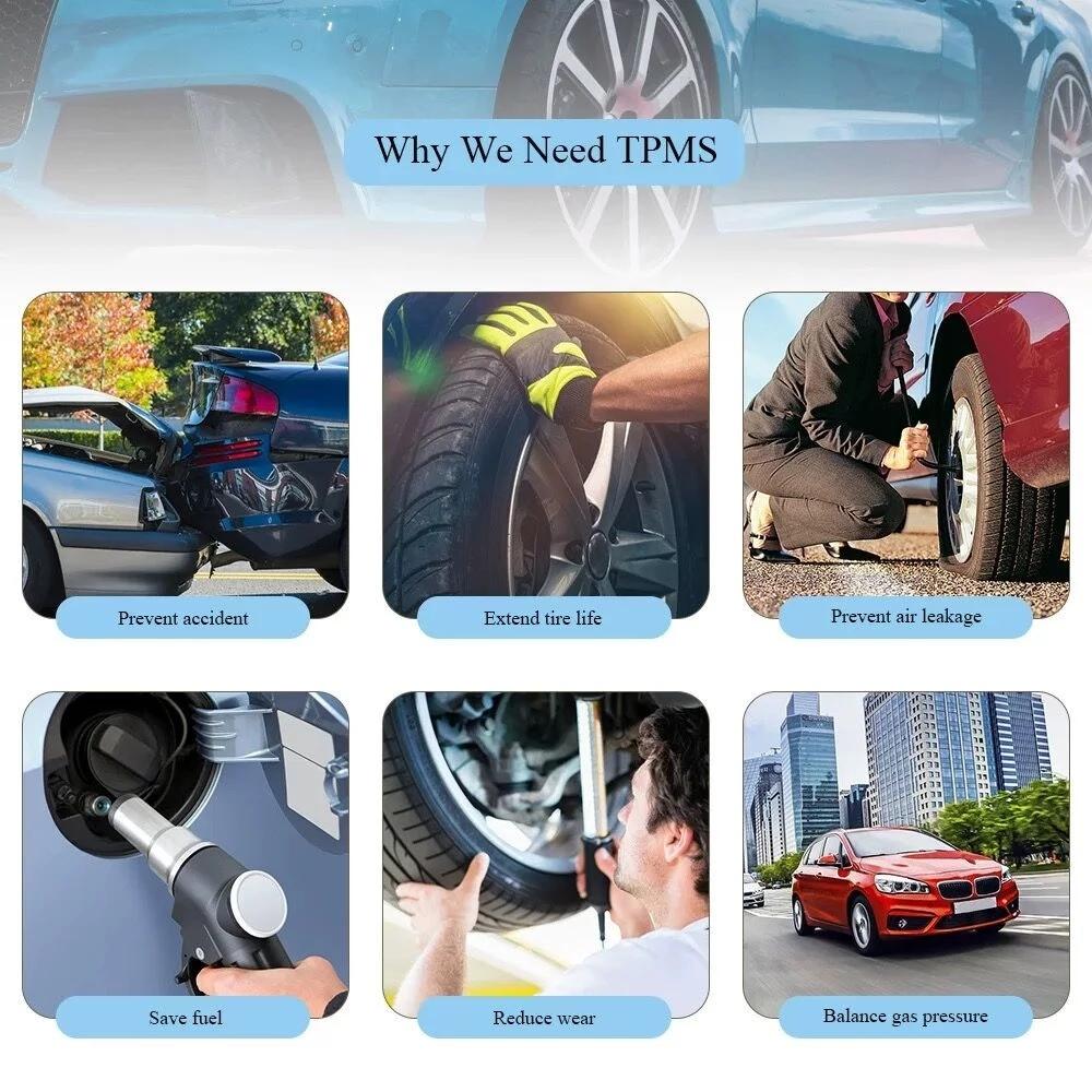 USB TPMS Däcktrycksövervakningssystem Android TPMS Reservdäck Intern Extern Sensor För Bilradio DVD-spelare