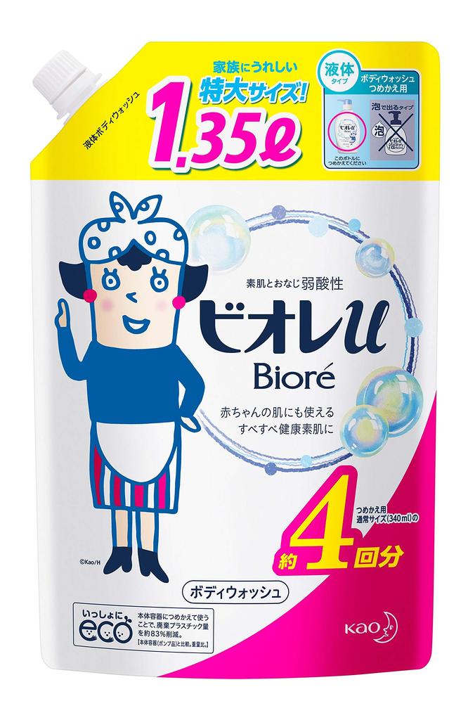 Biore u 4 refills liters [Large capacity] 1.35 (x 1)