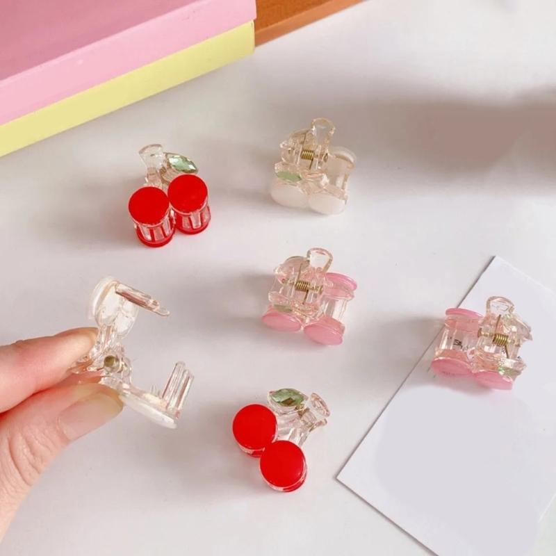 Packung mit 10 Kirsch-Haarklammern Süße Frucht-Haarspange Modische Haaraccessoires für Damen und Kinder Beliebte Haarspange