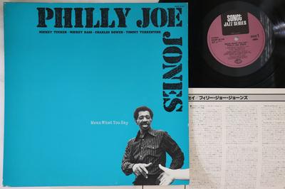 LP ieraksts PHILLY JOE JONES  Mean What You Say K23P6144 SONET 1977 Japāna Džezs Lietots