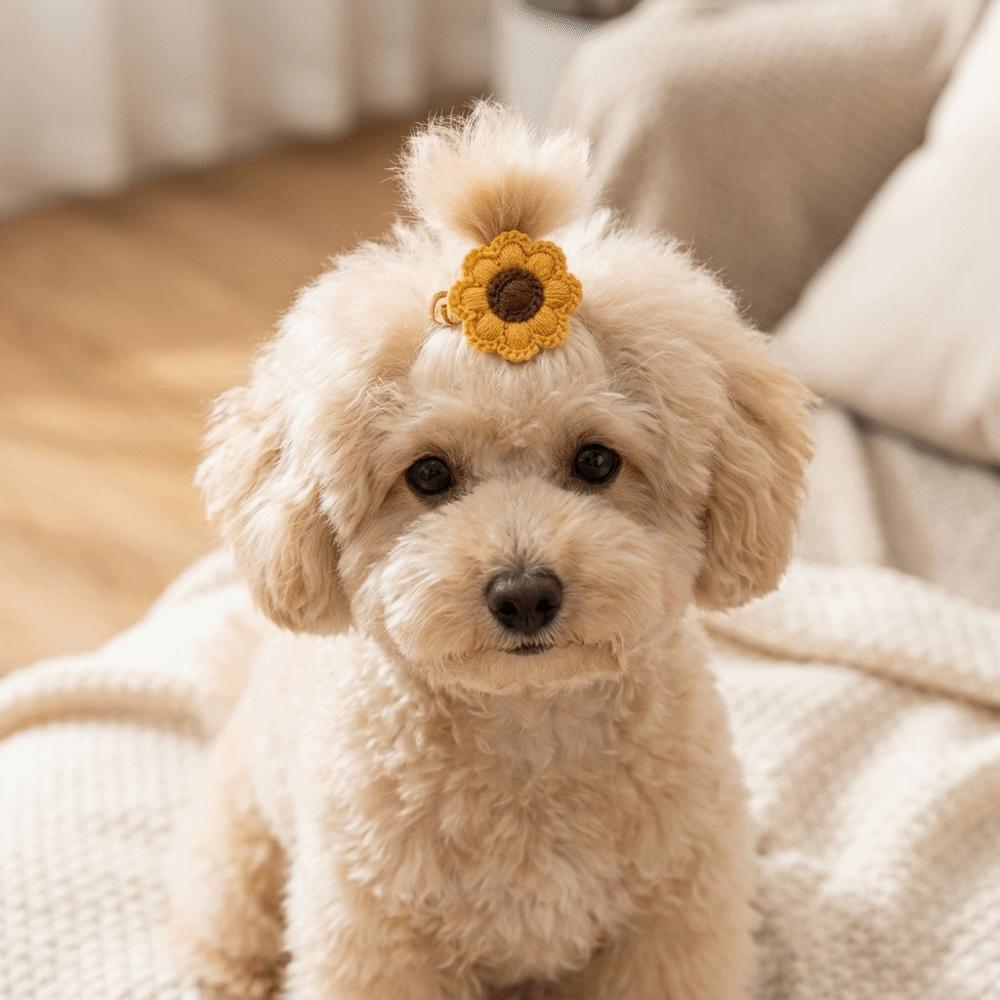 24pcs Vivid Dog Hair Tie Elastic Pet Hair Accessory Reusable Dog Grooming Decor Party Decoration