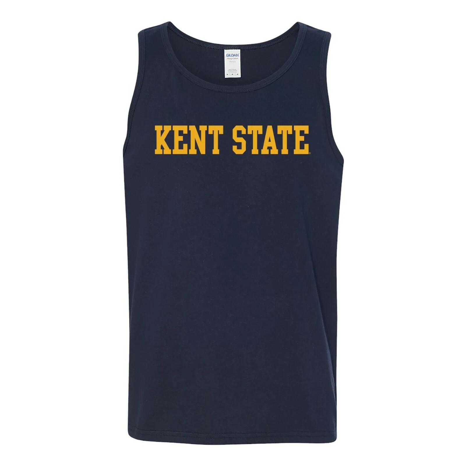 Kent State University Golden Flashes Basic Block Tank Top - Navy M