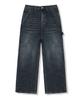 ANEWBROS Soren Carpenter Balloon Wide Washed Denim Pants 4 Colors [Anbd_8023] (A Type)