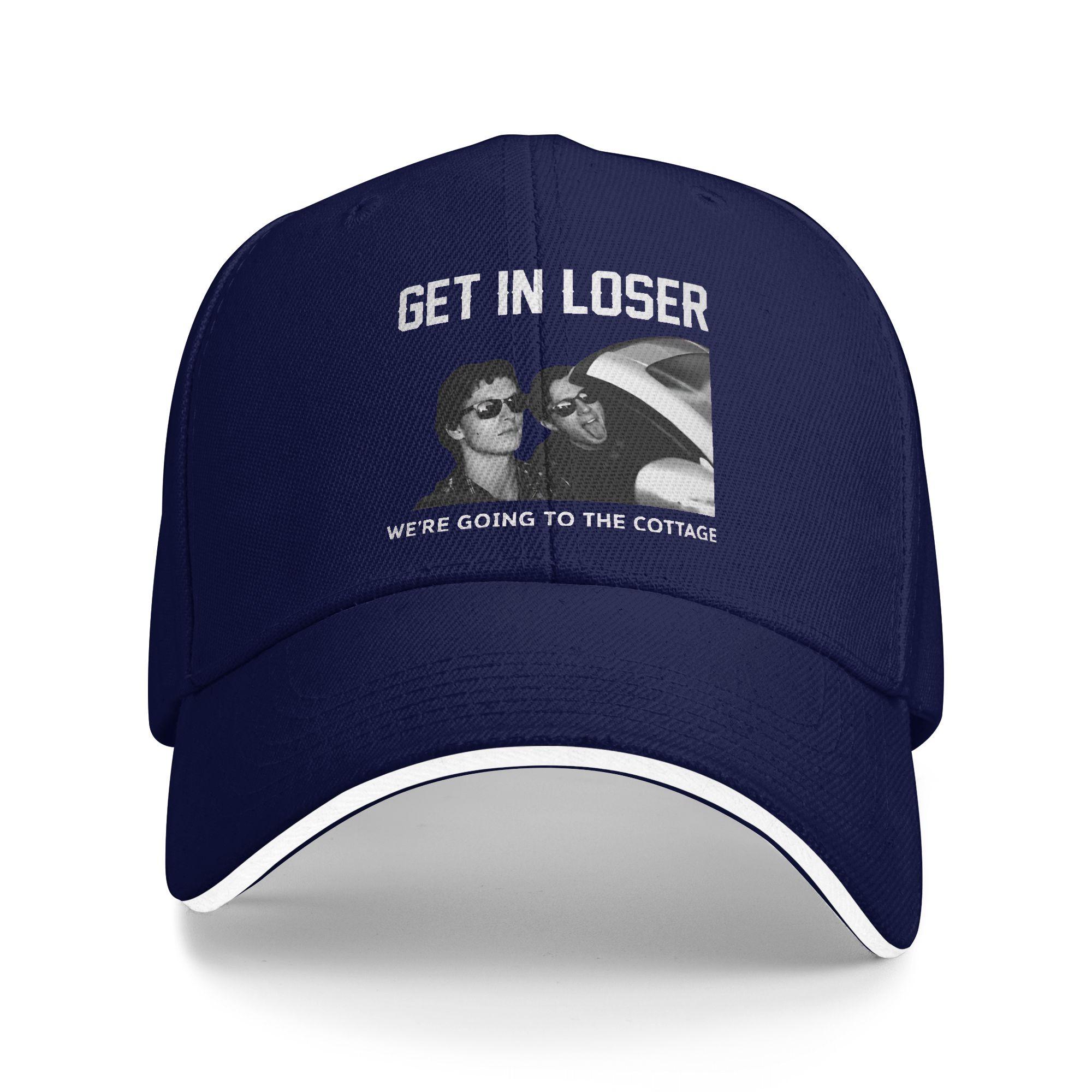 

Summer Get In Loser We Are Going To The Cottage Heated Rivalry Hollander Rozanov Hockey Baseball Cap Outdoor Sun Trucker Hat As Picture темно-синього кольору