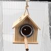 Wooden Bird House Parakeet Nest Box Bedding Bird Nesting Houses For Outside Breeding Box Mating Box for Lovebirds