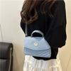 Simple and Fashionable Messenger Bag New Korean Version Women's Bag Solid Color Shoulder Bag Niche Versatile Portable Small Square Bag Women