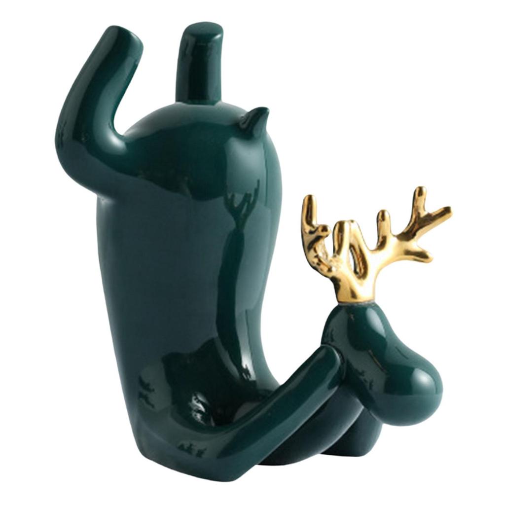 Holder, Ceramics Tabletop Rack Glass Bottles Red Bottle Display Holders for Home