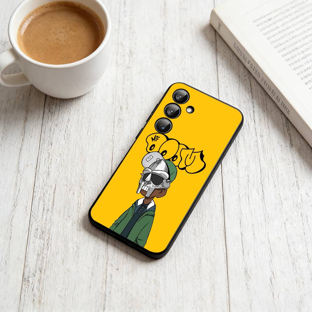 MF-DOOMs-Rapper Phone Case For Samsung Galaxy A73,A72,A71,A70,A53,A52,A51,Others Soft Black Cover