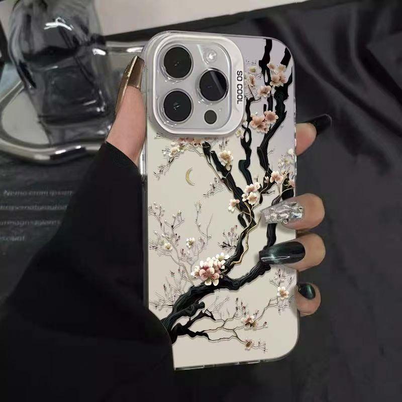 Colored Silver Shell Suitable for Apple 16 15 14pro Mobile Phone Case 15promax13 12 11X