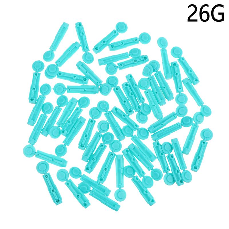 50Pcs Blood Lancet Pen Disposable Needles Massage Stick Use For Pen Sterile Lancets Fleam Vent Drain Blood Lancet 23/26/28/30G