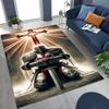 Templar Blood Knight Honor Holy Crusader Cartoon Rug for Bedroom Living Room Sofa Home Doormat Decor,Kid Play Non-slip Floor Mat